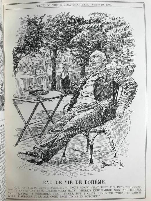 1906年7-12月 英国讽刺漫画杂志《笨拙》 数百幅插图 漆布精装16开 商品图14