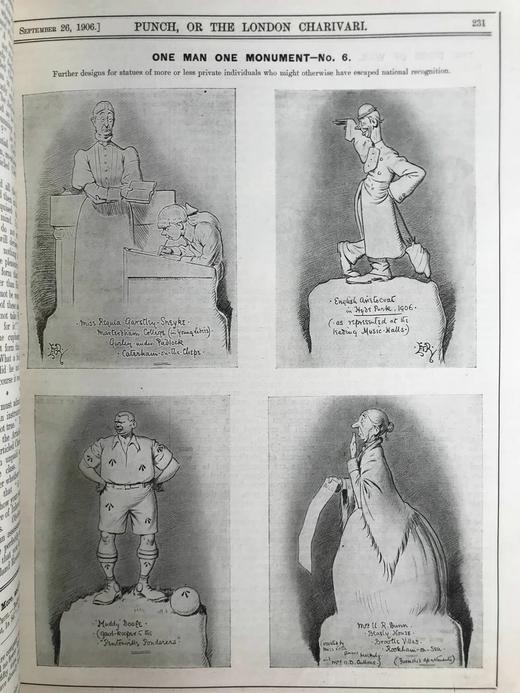 1906年7-12月 英国讽刺漫画杂志《笨拙》 数百幅插图 漆布精装16开 商品图6