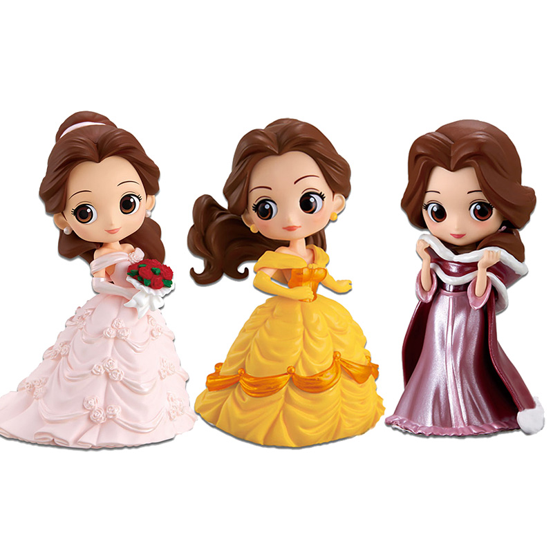 万代Bandai   qposket迪士尼角色迷你版贝尔的故事模型手办