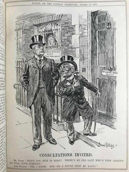 1904年7-12月 英国讽刺漫画杂志《笨拙》 数百幅插图 漆布精装16开 商品图5