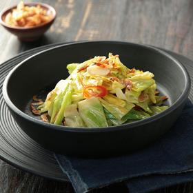 水沙涟 · 樱花虾炒高丽菜
