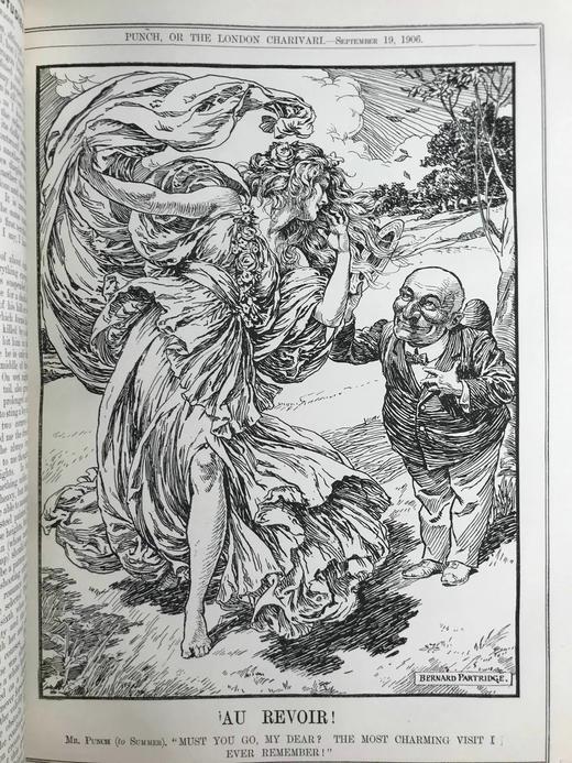 1906年7-12月 英国讽刺漫画杂志《笨拙》 数百幅插图 漆布精装16开 商品图9