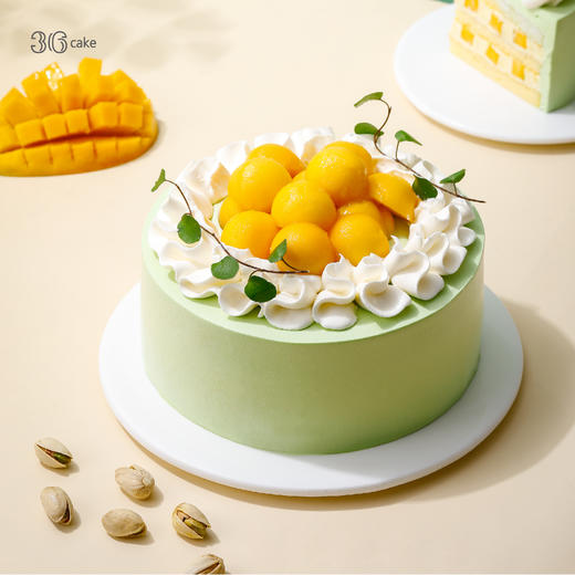 鲜芒开心果奶油蛋糕 | 36 CAKE 商品图1
