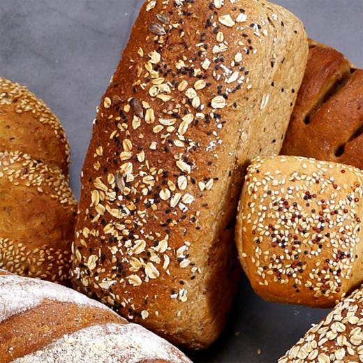 黑麦多谷物大面包multigrainryebread500g无油无糖素食