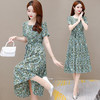 YWE KEDX68时尚印花裙气质修身显瘦大码连衣裙 商品缩略图3