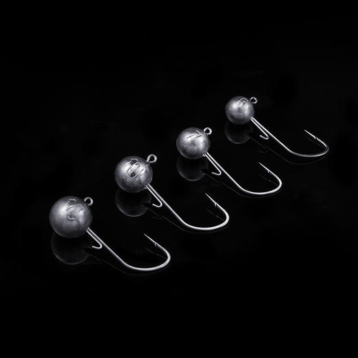 FISHANT飞蚂蚁双刺铅头钩路亚软饵T尾卷尾黑坑鲈鱼巧嘴鳜鱼钓鱼钩 商品图2