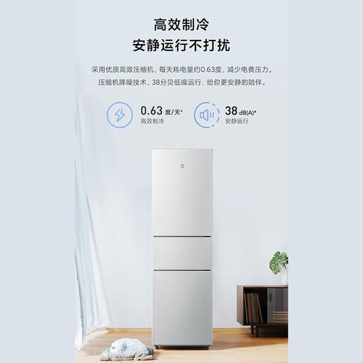 【小米热销】小米（MI）米家 186L/216L 双门冰箱 风冷无霜 精致简约家用小型冰箱【风冷无霜】BCD-216WMD 商品图1