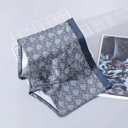 安莉芳旗下IVU印花薄款莫代尔内裤男士舒适中腰平角裤UP00041 商品图3