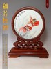 花梨木镶珐琅彩金鱼小屏风《翩若惊鸿》 商品缩略图0