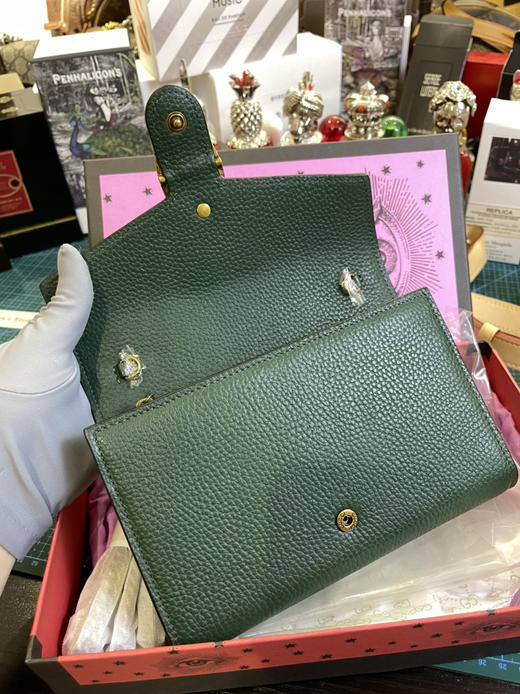 清仓，Gucci绿色链条包，超多卡位，原单，全新有礼盒 商品图7