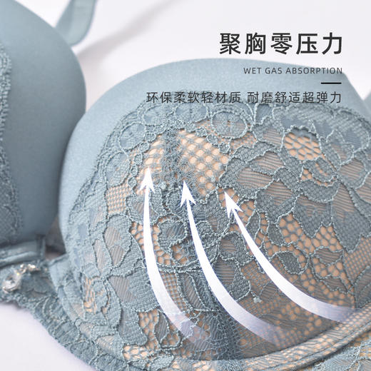 【秒杀品不退不换】皇家丽美透气记忆软钢圈性感蕾丝聚拢文胸WJ902-2 商品图2
