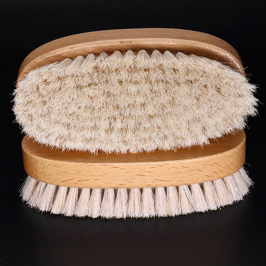 椭圆形鞋刷打鞋油专用刷皮鞋刷子软毛鞋油刷鞋上油抛光刷子皮鞋刷 商品图2