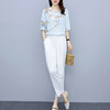 印花套装女夏季2022新款时尚休闲洋气两件套 RWQ1232 商品缩略图3