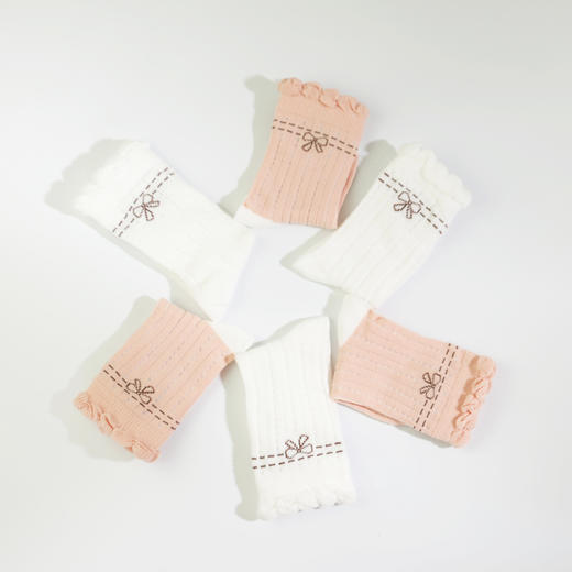 【2双装 6双6折】童丨夏季新款儿童花边袜子夏季薄袜儿童公主袜宝宝袜【2213217】 商品图1