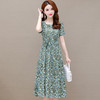 YWE KEDX68时尚印花裙气质修身显瘦大码连衣裙 商品缩略图1