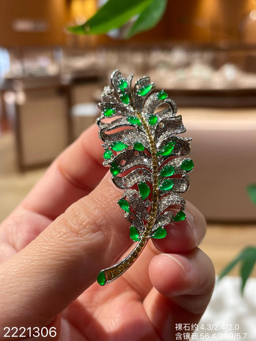 2221306，叶子胸针吊坠两用款，49999 商品图1