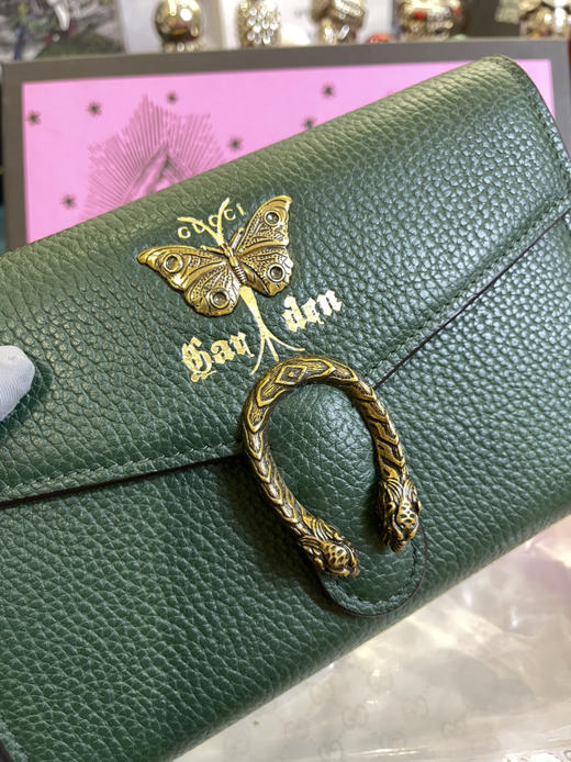 清仓，Gucci绿色链条包，超多卡位，原单，全新有礼盒 商品图6