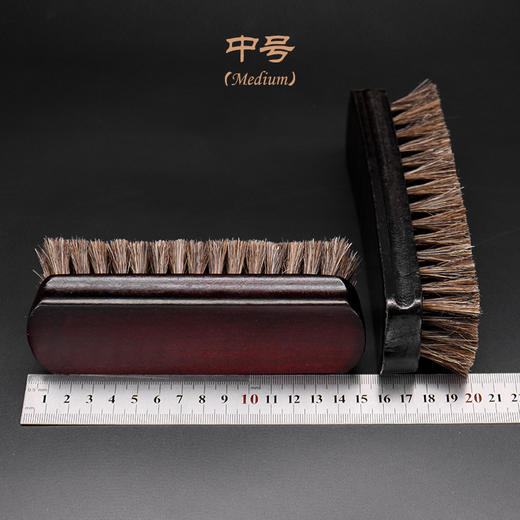 刷鞋刷抛光刷子马毛鞋刷擦鞋油清洁马鬃毛刷复古木柄软毛鞋刷 商品图2