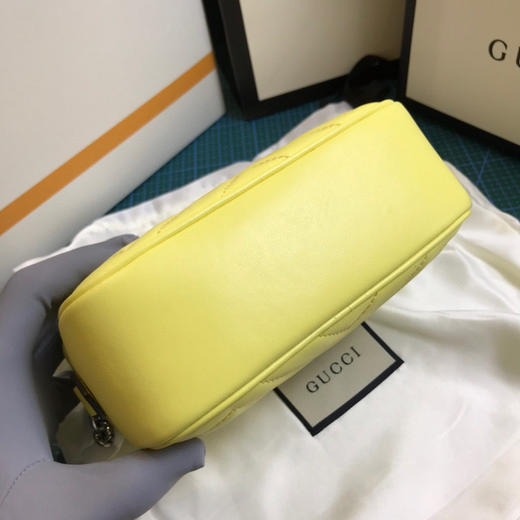 清仓，古驰原厂皮，黄色相机包小号，原价1250，配全套包装 商品图5