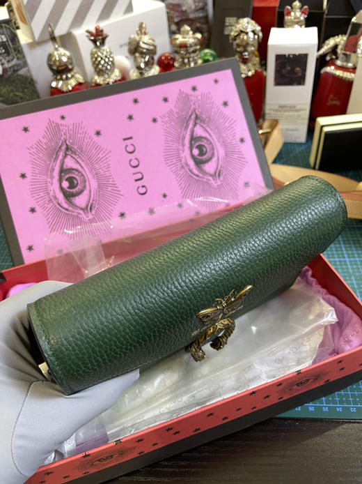 清仓，Gucci绿色链条包，超多卡位，原单，全新有礼盒 商品图3