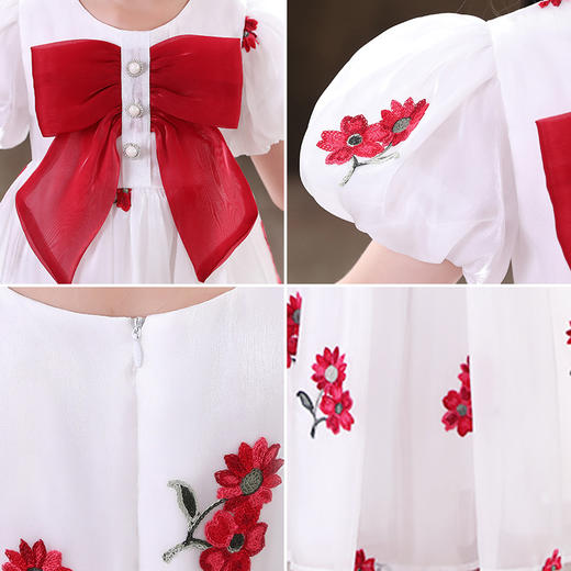 DY-HF9910女童裙夏季新款童裙韩版裙子童装儿童纱裙女孩碎花网纱连衣裙 商品图2