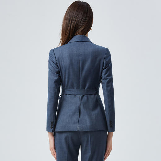 【上衣+裤子】罗蒙春季西服套装女士修身显瘦商务通勤职业西装两件套 商品图3