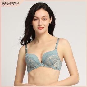【秒杀品不退不换】皇家丽美透气记忆软钢圈性感蕾丝聚拢文胸WJ902-2