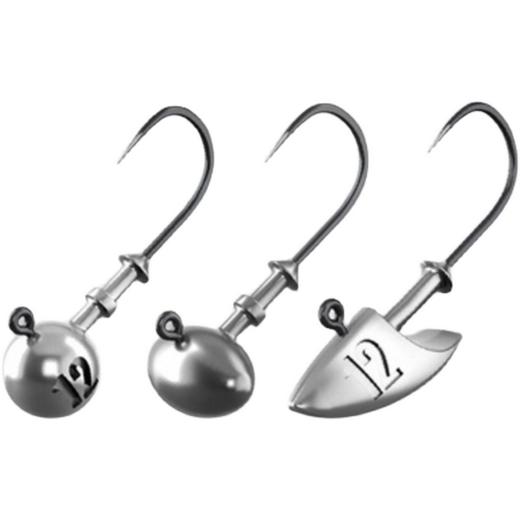 新款蓝旗鱼跳逗路亚铅头钩箭镞橄榄圆球形三倍加强防挂铅头钩假饵 商品图4