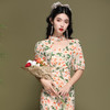 OY-220188国潮小清新夏季新款中国风碎花短袖连衣裙年轻改良旗袍款220188 商品缩略图0