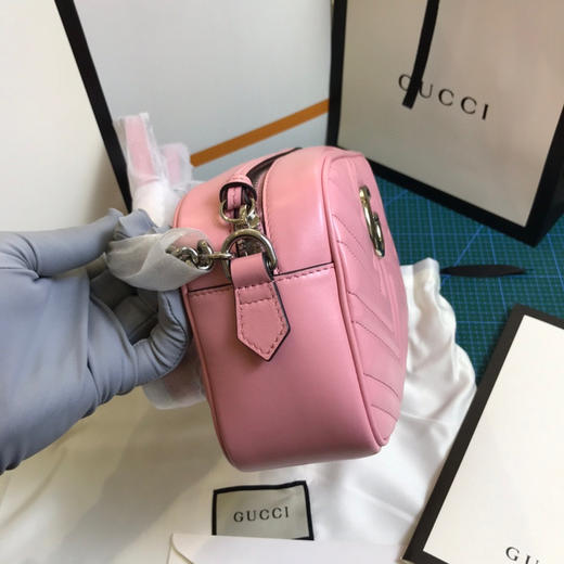 清仓，古驰原厂皮，粉色相机包中号，原价1250，配全套包装 商品图8