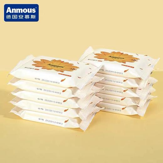 安慕斯阳光金盏花湿巾婴儿湿巾10抽*10包手口专用清洁棉柔 商品图0