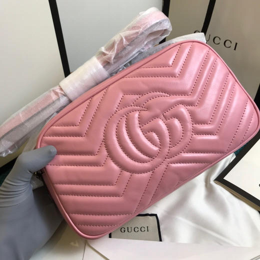 清仓，古驰原厂皮，粉色相机包中号，原价1250，配全套包装 商品图9