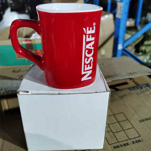 【清仓】雀巢 咖啡杯 陶瓷简约马克杯经典小红杯 商品图2