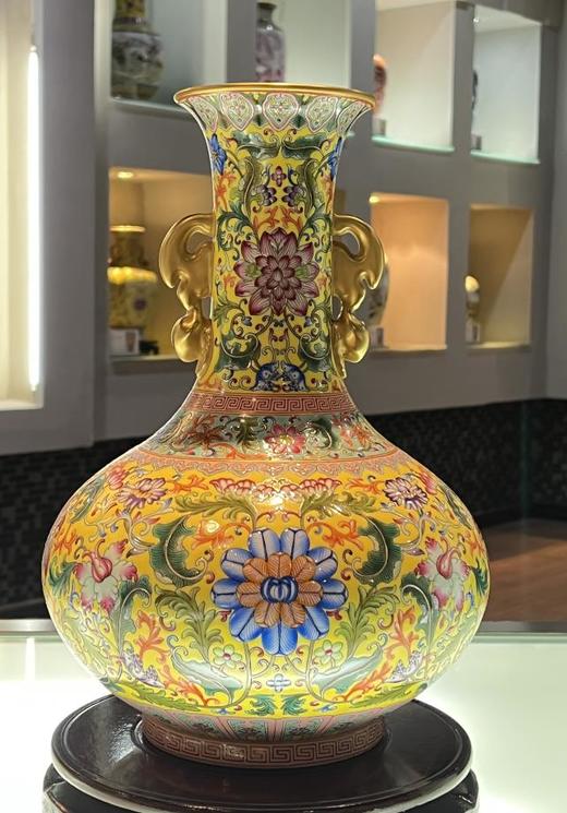 珐琅彩描金石榴瓶 商品图0