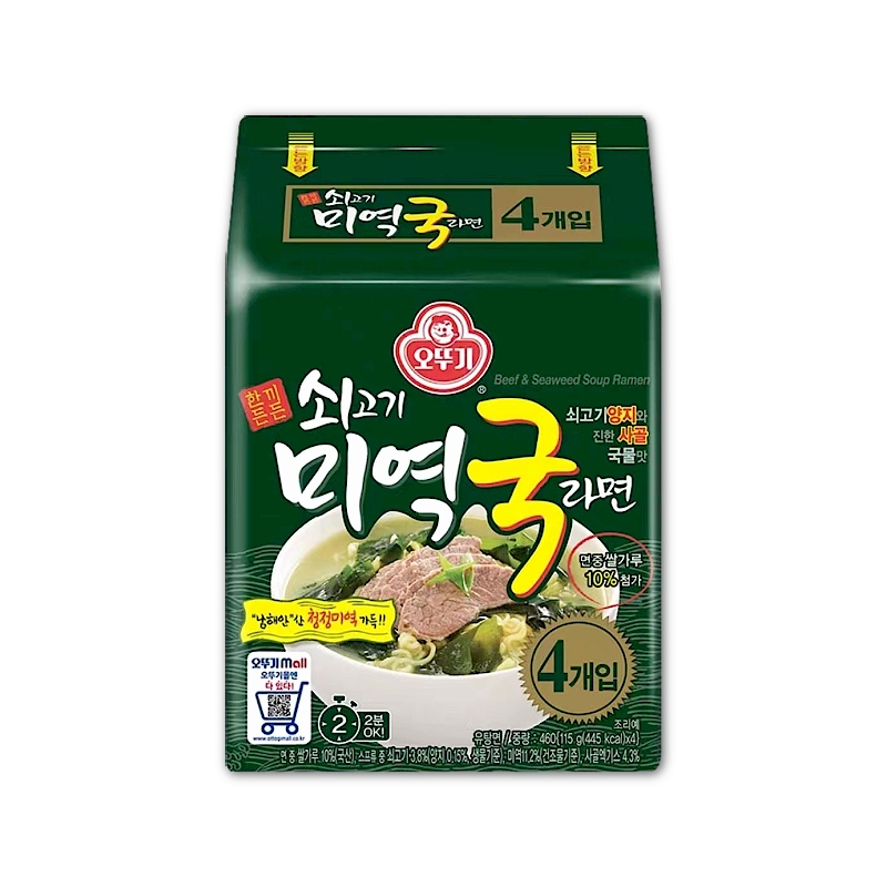  【4멀티】오뚜기 미역국라면115g*4