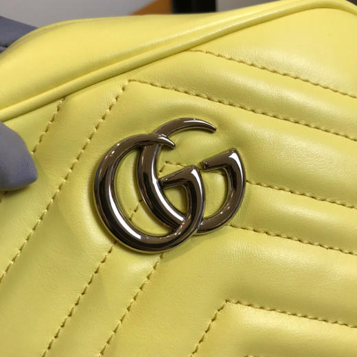 清仓，古驰原厂皮，黄色相机包小号，原价1250，配全套包装 商品图7