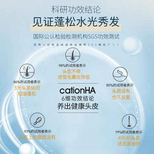 儒意玻尿酸水光洗发水500ml 控油蓬松 氨基酸无硅油 去屑止痒 除螨留香洗发露男女士 | 儒意官方商城 商品图5