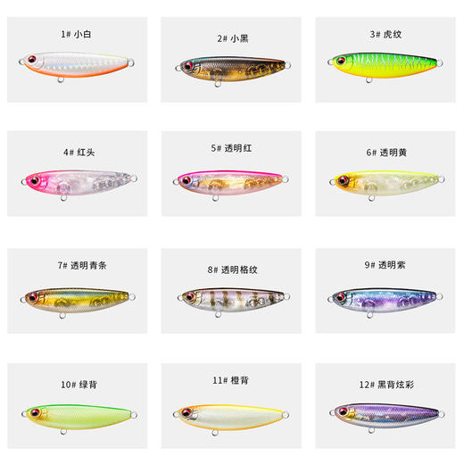 FISHANT飞蚂蚁炮弹浮水铅笔远投路亚饵假饵鲈鱼夏季翘嘴饵小铅笔 商品图3