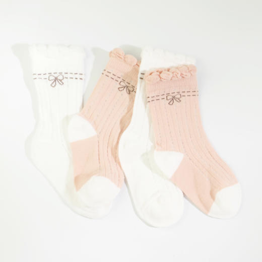 【2双装 6双6折】童丨夏季新款儿童花边袜子夏季薄袜儿童公主袜宝宝袜【2213217】 商品图0
