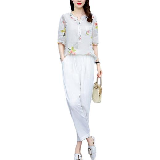 印花套装女夏季2022新款时尚休闲洋气两件套 RWQ1232 商品图4