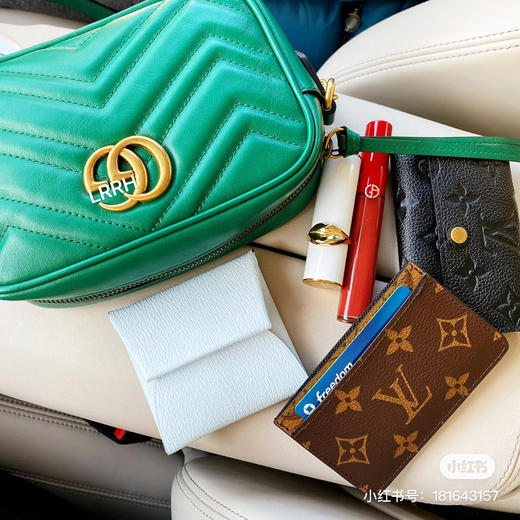 清仓，Gucci原厂皮，祖母绿相机包小号，全新带礼盒，原价1250 商品图13