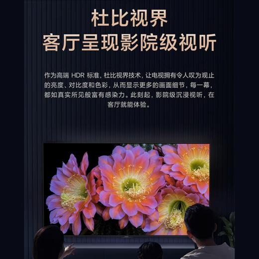 【小米】小米电视 ES65 2022款 65英寸 4K超高清 多分区背光 2+32GB 远场语音 金属全面屏智能平板电视机L65M7-ES 商品图2