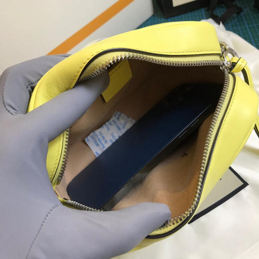 清仓，古驰原厂皮，黄色相机包小号，原价1250，配全套包装 商品图6