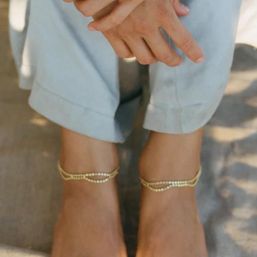 北京仓｜Maggoosh-Mineral-波浪 脚链［希腊设计师］ 商品图2