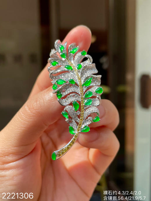 2221306，叶子胸针吊坠两用款，49999 商品图5