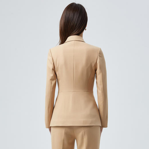 【上衣+裤子】罗蒙春秋装西服套装女士正装商务通勤修身显瘦气质西装 商品图2