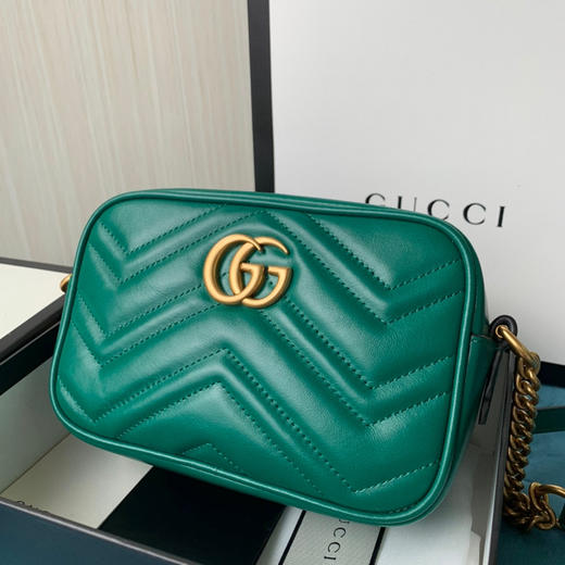清仓，Gucci原厂皮，祖母绿相机包小号，全新带礼盒，原价1250 商品图0