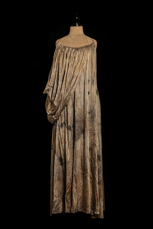 Mutedance 植物染垂褶拼接吊带连衣裙 商品图7