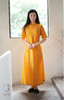 丝棉插肩袖金黄旗袍 商品缩略图0