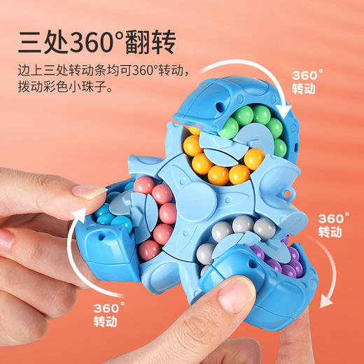 新款魔豆魔方六面旋转指尖异形创意减压玩具陀螺儿童玩具 商品图2